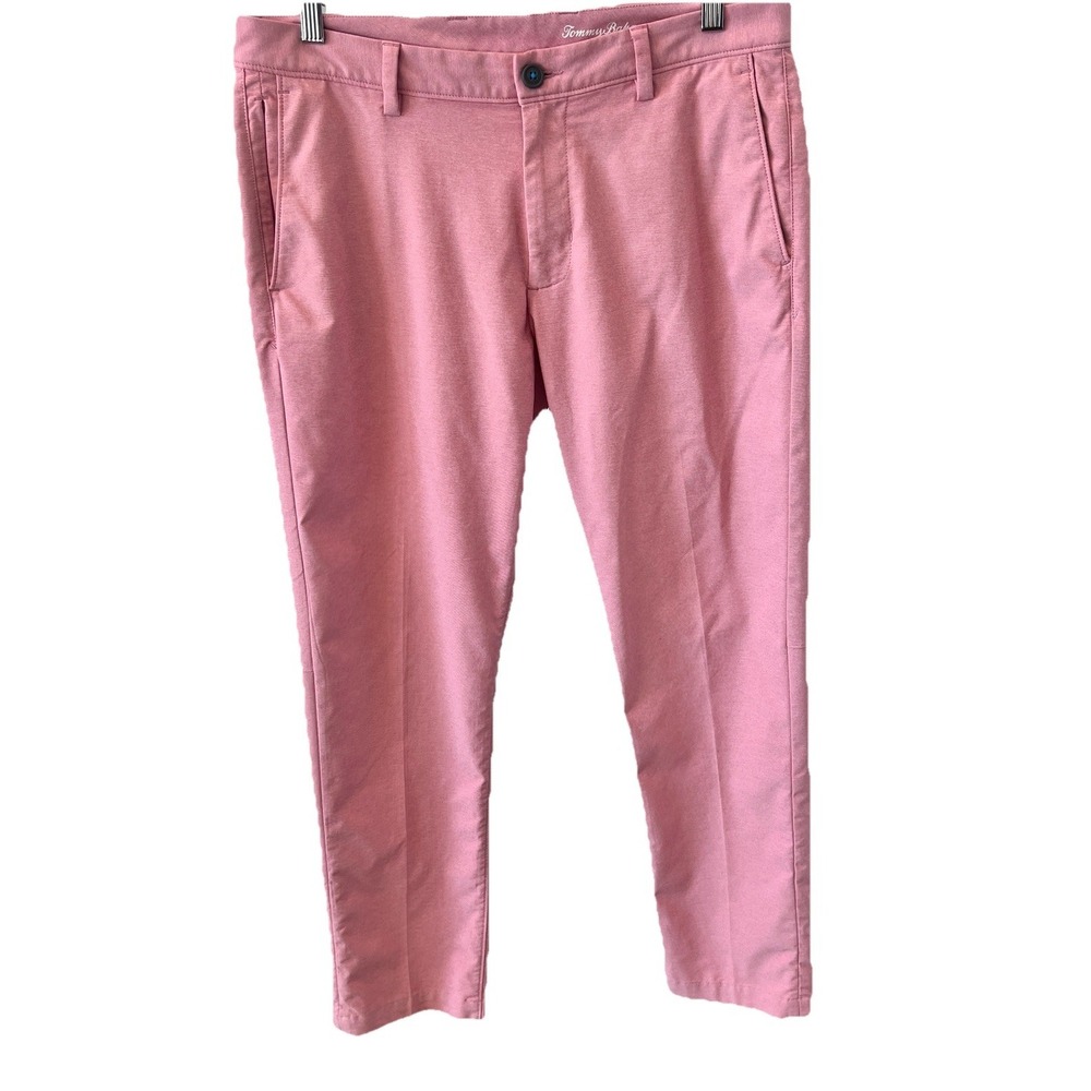 Tommy Bahama Performance Golf Pink Pants Mens Size 33 Quick Dry Outdoor